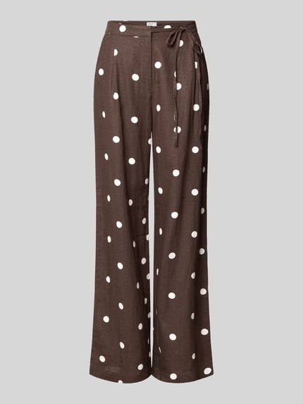 Stoffhose mit Schleifen-Detail Shop The Look MANNEQUINE