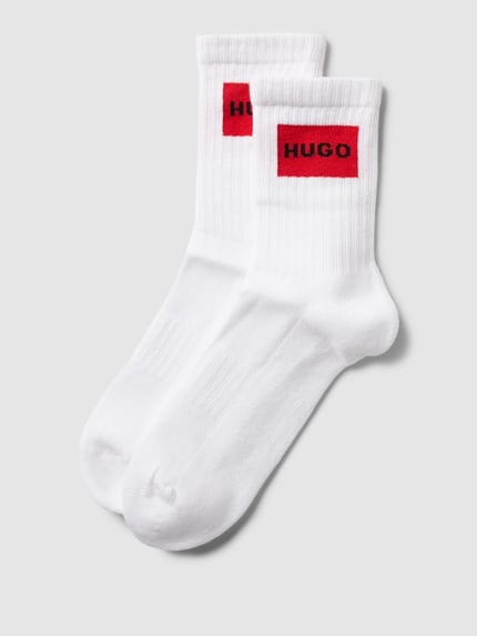 HUGO Sokken met labeldetail in een set van 2 paar Wit - 1
