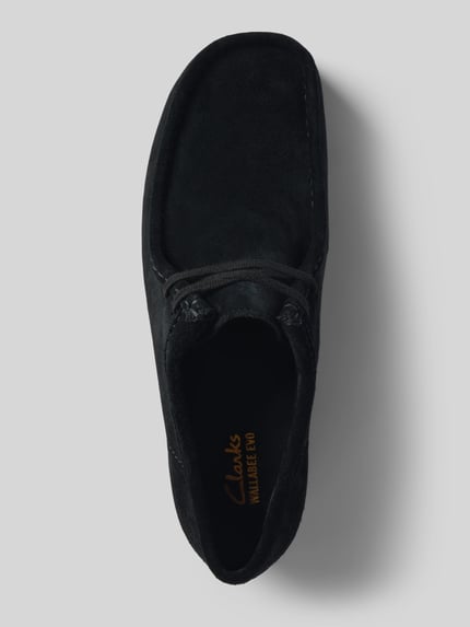 Clarks Schnürschuhe mit Gummisohle Modell 'Wallabee Evo' Black 3