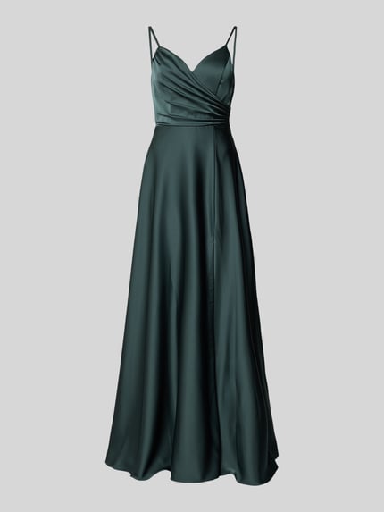 Laona Abendkleid mit Raffungen Petrol 2