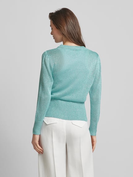 Be Pure Dutch Strickjacke aus Viskose-Mix in unifarbenem Design Lind 5
