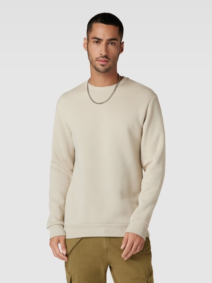 ONLY & SONS Regular Fit Sweatshirt aus Baumwoll-Mix Modell 'CERES' Offwhite 4