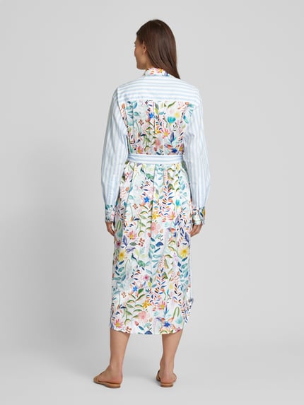 HERZENS Hemdblusenkleid mit Brusttasche Hellblau 5