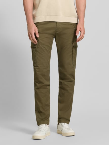 s.Oliver RED LABEL Regular Fit Cargohose aus Baumwoll-Mix Dunkelgruen 4