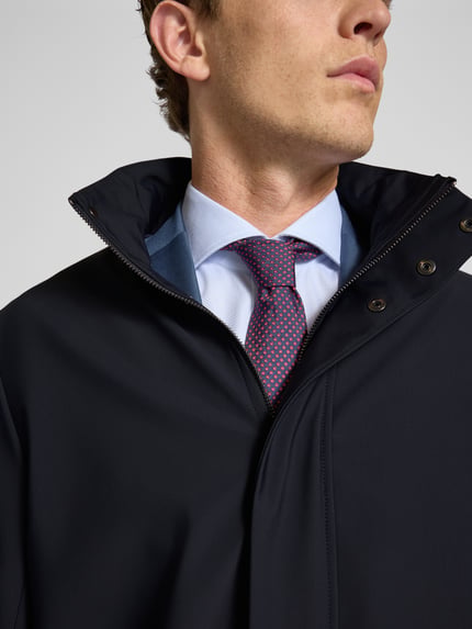 Emporio Armani Kurzmantel mit Stehkragen und Eingrifftaschen Marine 3