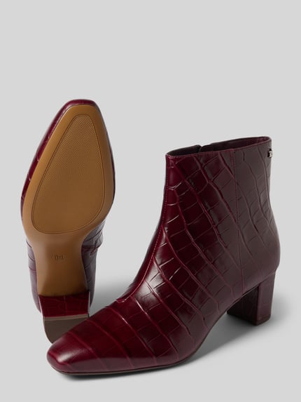 Lauren Ralph Lauren Stiefeletten aus echtem Leder Modell 'Demi' Bordeaux 4