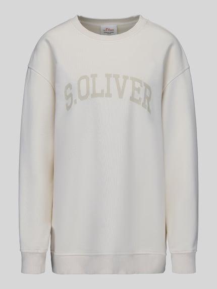 s.Oliver RED LABEL Relaxed Fit Sweatshirt aus Baumwoll-Mix - s.Oliver x Heidi Klum Ecru 2