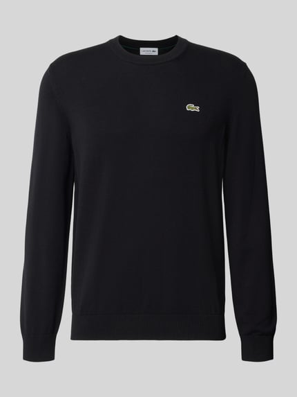 Lacoste Regular Fit Pullover aus Baumwoll-Mix Black 2