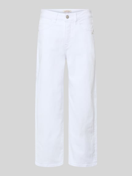 GANG Cropped Jeans mit Eingrifftaschen Modell 'Jul' Weiss 2
