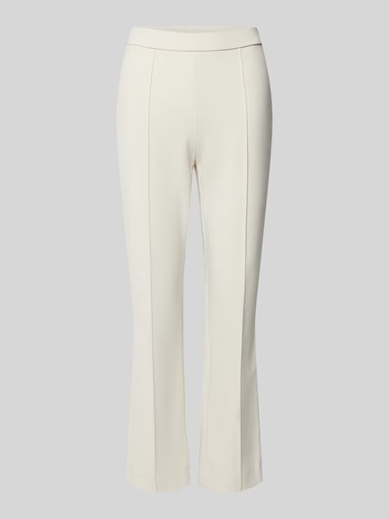 Raffaello Rossi Flared Stoffhose mit verkürztem Schnitt Modell 'MACY' Beige 2