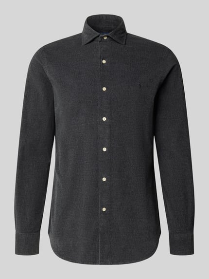 Polo Ralph Lauren Custom Fit Freizeithemd aus Baumwollmix Dunkelgrau 1