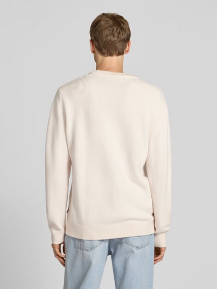Pepe Jeans Regular Fit Strickpullover Viskose-Baumwoll-Mix Modell 'PHINEAS' Offwhite 5