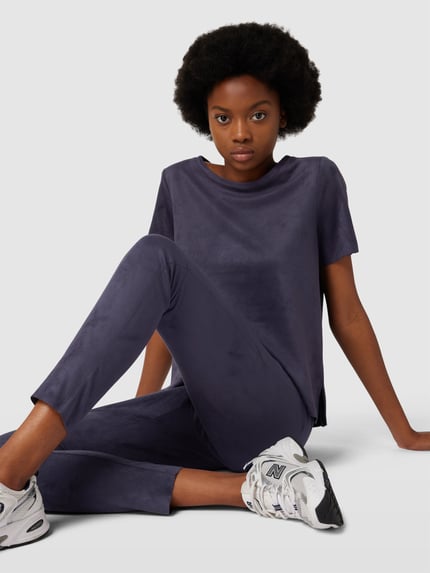 Juvia T-shirt met boothals Donkerblauw - 3