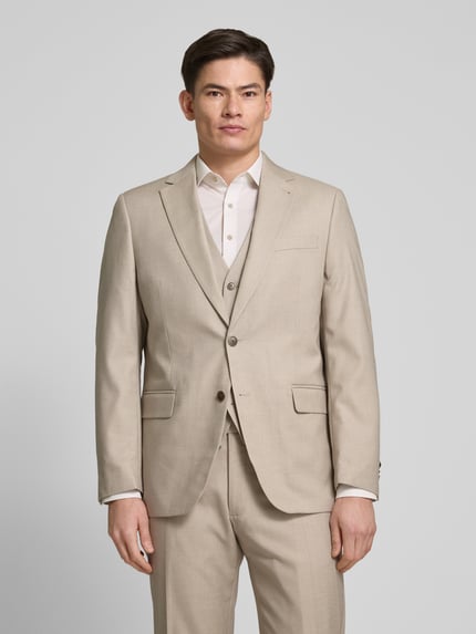 Christian Berg Men Comfort Fit Sakko mit Viskose-Anteil Beige 4
