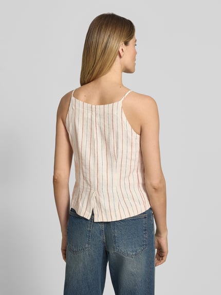 ICHI Blusentop aus Leinen-Viskose-Mix Modell 'LINNO' Offwhite 5