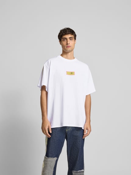 MM6 Maison Margiela T-Shirt mit Label-Detail Weiss 4