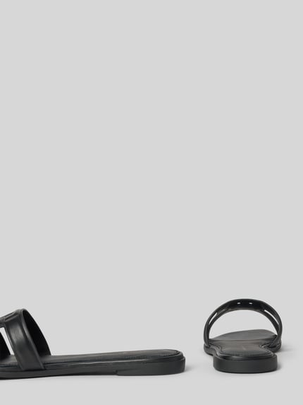 Tommy Hilfiger Pantoletten aus echtem Leder BLACK 2
