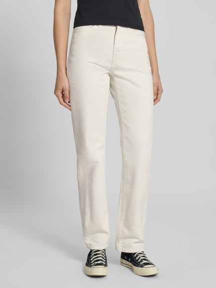 Carhartt Work In Progress Straight Fit Jeans aus reiner Baumwolle Modell 'Noxon' Weiss 4