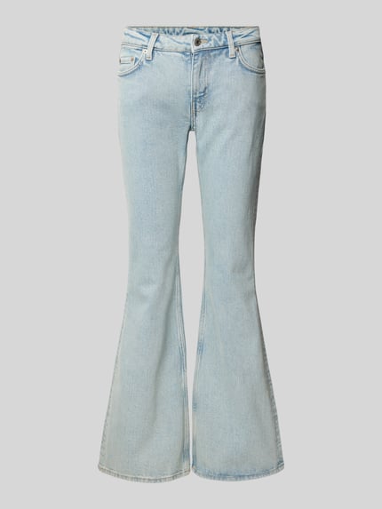 Weekday Flared Jeans aus Baumwoll-Mix Hellblau 2