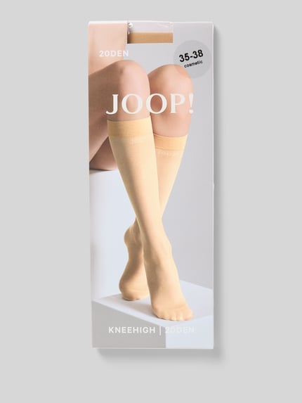 JOOP! COLLECTION Podkolanówki z wyhaftowanym logo Écru 3