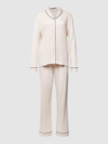 HANRO Regular fit pyjama van puur katoen Offwhite - 1
