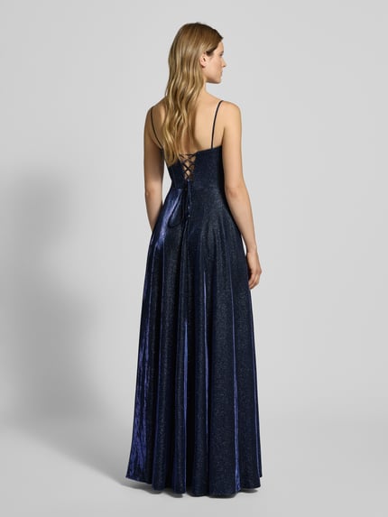LUXUAR FASHION Sukienka wieczorowa z dekoltem w kształcie serca Ciemnoniebieski 5