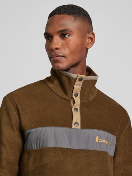Cotopaxi Regular Fit Troyer mit kurzem Druckknopfverschluss Modell 'TECA' Oliv 3
