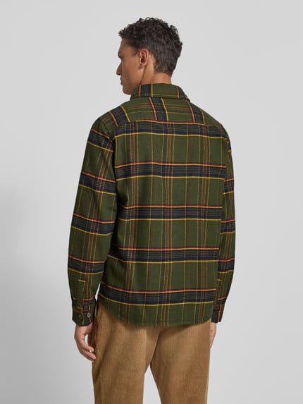 Les Deux Regular fit vrijetijdsoverhemd met kentkraag, model 'Lennon' Donkergroen - 5