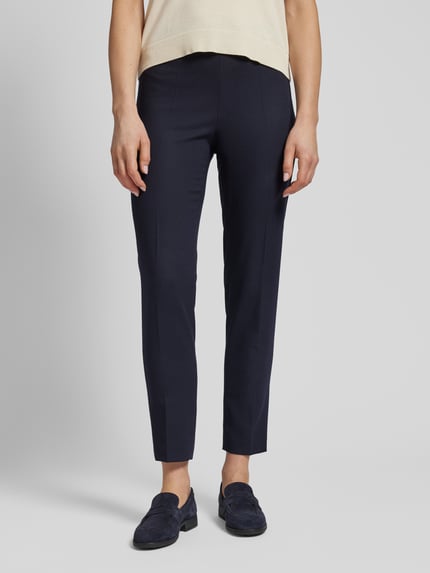 BOSS Stoffen broek met ritssluiting opzij, model 'Tiluna' Marineblauw - 4