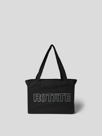 ROTATE shopper met labelapplicatie Zwart - 2