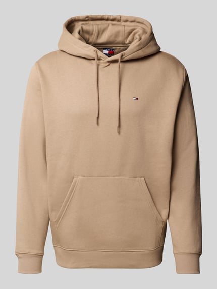 Tommy Jeans Regular Fit Hoodie aus Baumwoll-Mix Beige 2
