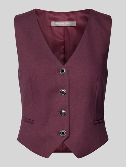 Christian Berg Woman Selection Weste mit V-Ausschnitt Pflaume 2