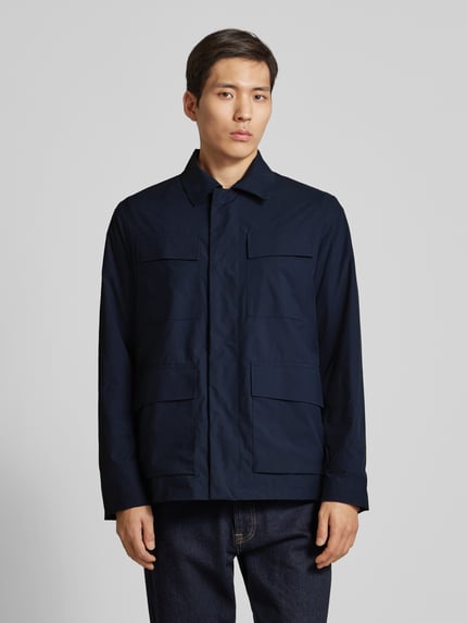 People of Shibuya Jacke mit Stehkragen Modell 'KASUGAI' Marine 4