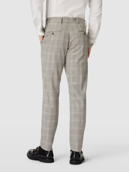 Selected Slim Fit Anzughose mit Glencheck-Muster Modell 'NEIL' Sand 5