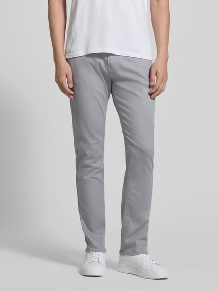 Pierre Cardin Jeans met labeldetail model 'Lyon' Lichtgrijs - 4