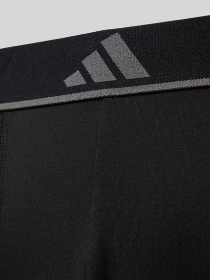 adidas Sportswear Obcisłe bokserki z elastycznym paskiem z logo w zestawie 3 szt. Czarny 2