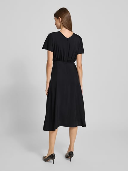 Armani Exchange Midi-jurk met plooien Zwart - 5