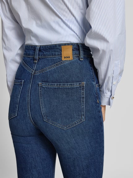BOSS Bootcut jeans van katoenmix, model 'LYRIS' Marineblauw - 3