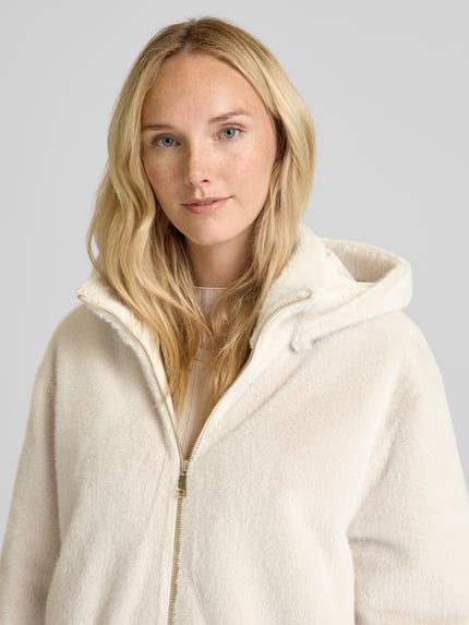 White Label Mantel mit aufgesetzten Taschen Sand 3