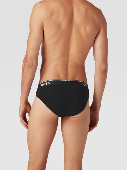 BOSS Slip met labeldetails in een set van 3 stuks, model 'Power' Koningsblauw - 4