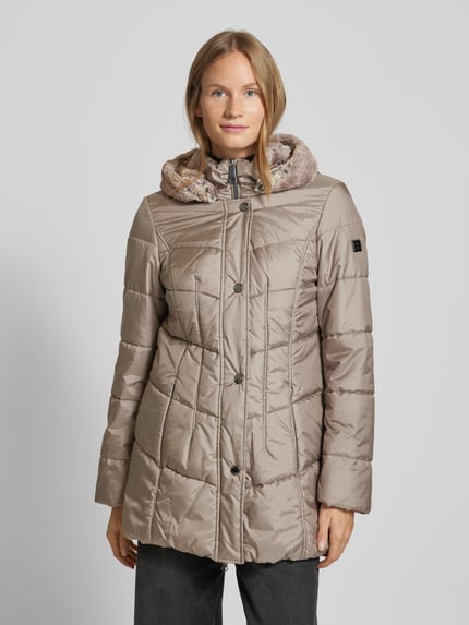 Betty Barclay Gewatteerd jack met tweewegritssluiting Taupe - 4