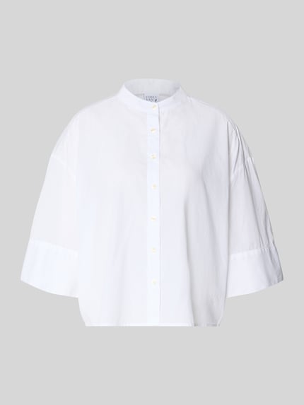 Boxy Fit Bluse mit Stehkragen und 3/4-Arm Shop The Look MANNEQUINE
