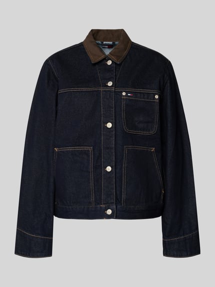 Oversized jeansjack van puur katoen Shop The Look MANNEQUINE