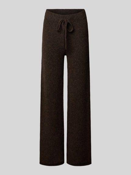 VERO MODA Hose in Strickoptik Schoko 2