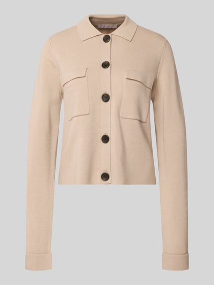 Christian Berg Woman Selection Regular Fit Strickjacke aus Woll-Mix Sand 2