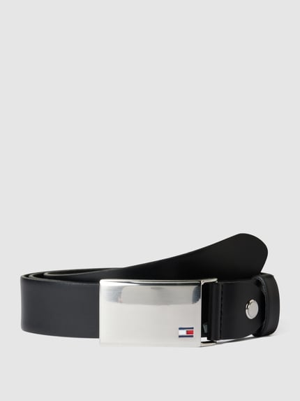 Tommy Hilfiger Ledergürtel mit Pinschließe Black 1