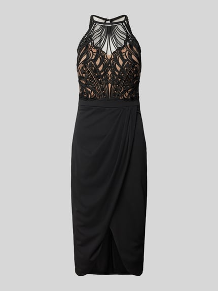 Lipsy Cocktailkleid mit Häkelspitze Black 2