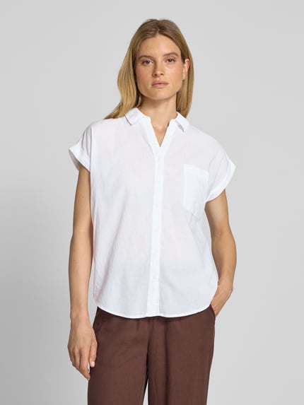 Soyaconcept Regular Fit Blusenshirt mit Kappärmel Modell 'DORA' Weiss 4