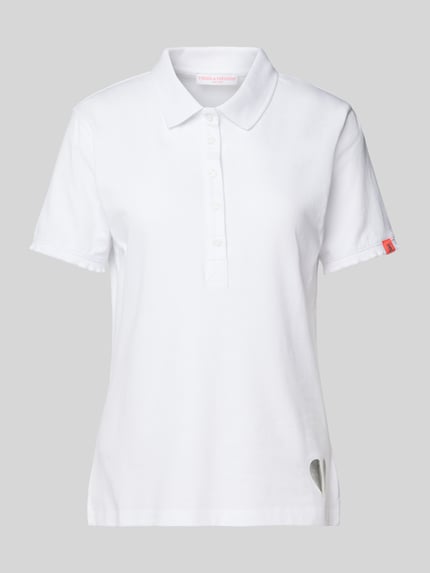 Frieda & Freddies Poloshirt met motiefprint Wit - 2