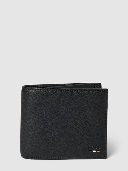 BOSS Portemonnaie mit Label-Detail Modell 'Ray' Black 1